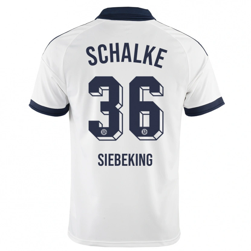 Danxen Mujer Camiseta Johannes Siebeking #36 Negro Blanco 2ª Equipación 2026/27 La Camisa México