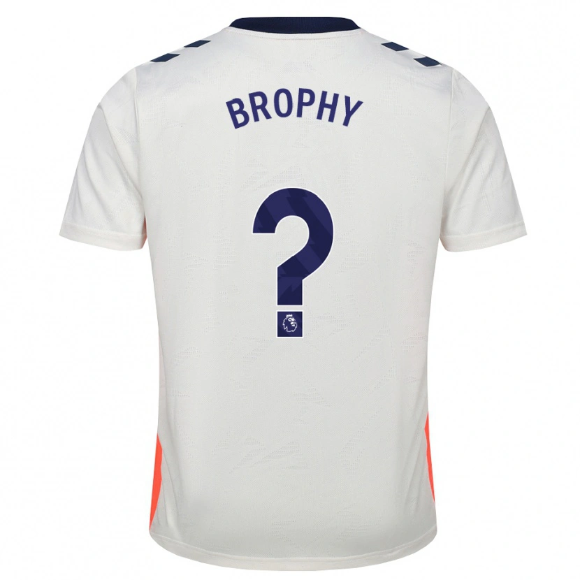 Danxen Mujer Camiseta Tyler Brophy #0 Blanco Naranja Azul Real 2ª Equipación 2026/27 La Camisa México