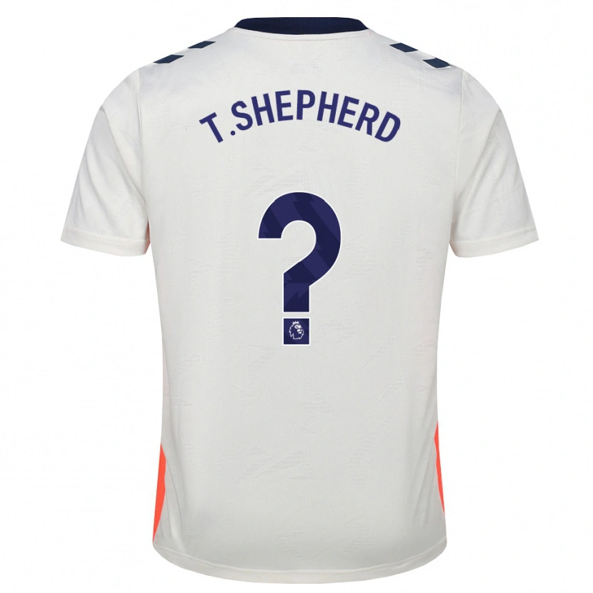Danxen Mujer Camiseta Talon Shepherd #0 Blanco Naranja Azul Real 2ª Equipación 2026/27 La Camisa México
