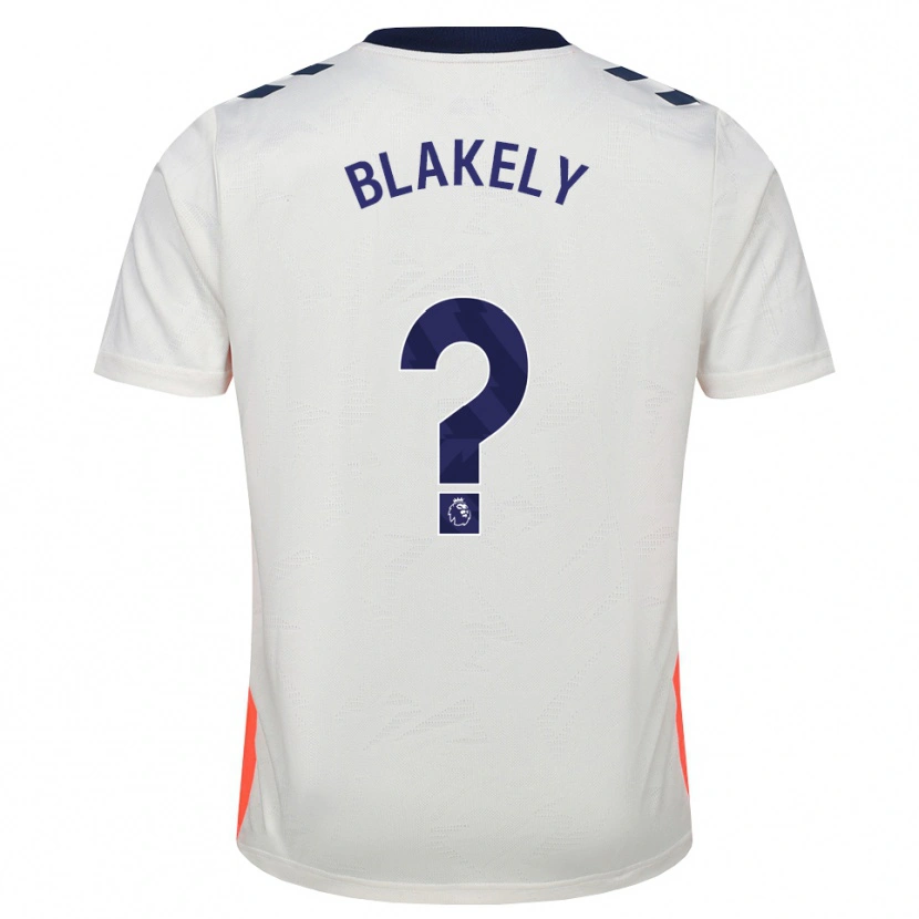 Danxen Mujer Camiseta Ben Blakely #0 Blanco Naranja Azul Real 2ª Equipación 2026/27 La Camisa México
