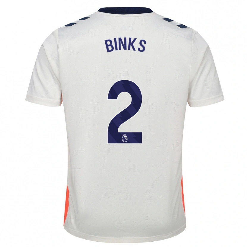 Danxen Mujer Camiseta Luis Binks #2 Blanco Naranja Azul Real 2ª Equipación 2026/27 La Camisa México