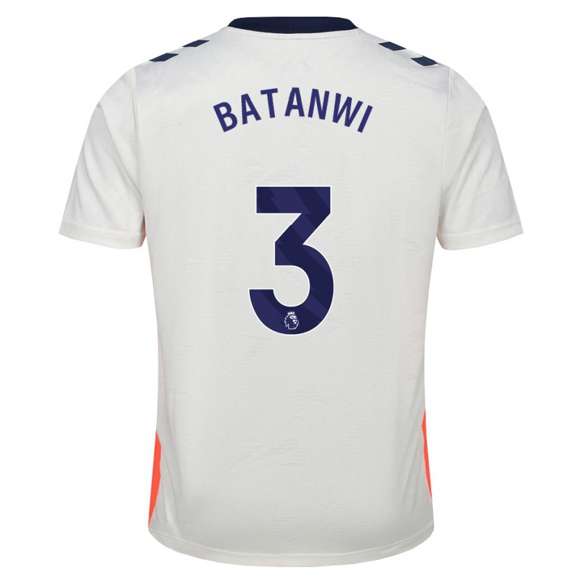 Danxen Mujer Camiseta Tristen Batanwi #3 Blanco Naranja Azul Real 2ª Equipación 2026/27 La Camisa México