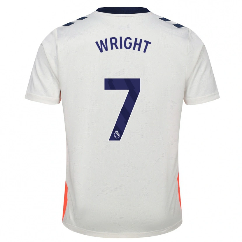 Danxen Mujer Camiseta Alfie Wright #7 Blanco Naranja Azul Real 2ª Equipación 2026/27 La Camisa México
