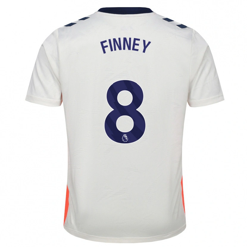 Danxen Mujer Camiseta Charlie Finney #8 Blanco Naranja Azul Real 2ª Equipación 2026/27 La Camisa México