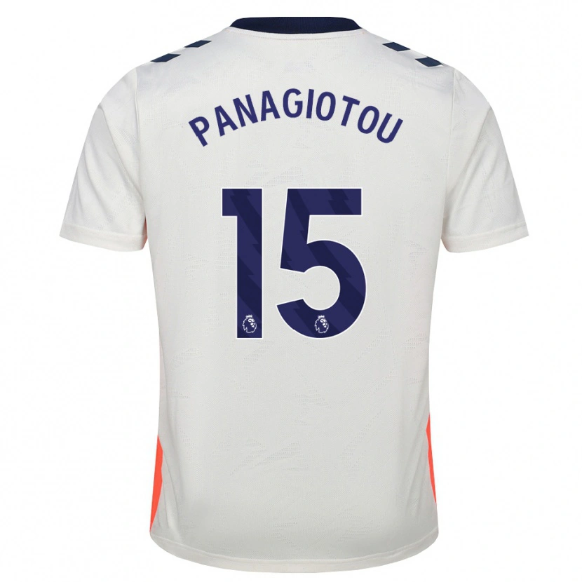 Danxen Mujer Camiseta Constantine Panagiotou #15 Blanco Naranja Azul Real 2ª Equipación 2026/27 La Camisa México