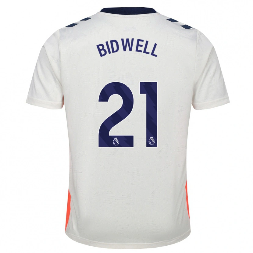 Danxen Mujer Camiseta Jake Bidwell #21 Blanco Naranja Azul Real 2ª Equipación 2026/27 La Camisa México