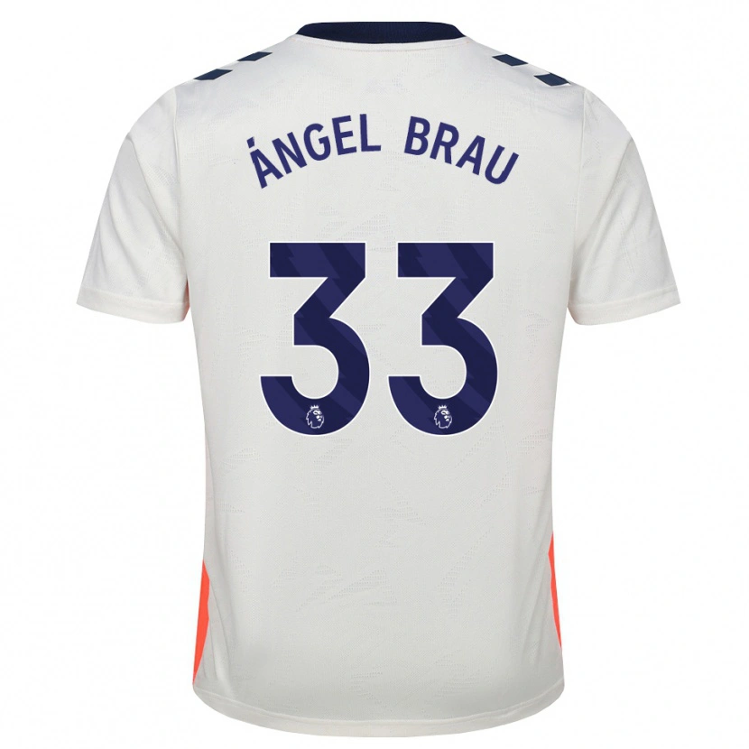 Danxen Mujer Camiseta Miguel Ángel Brau #33 Blanco Naranja Azul Real 2ª Equipación 2026/27 La Camisa México