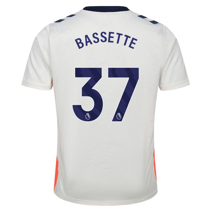 Danxen Mujer Camiseta Norman Bassette #37 Blanco Naranja Azul Real 2ª Equipación 2026/27 La Camisa México