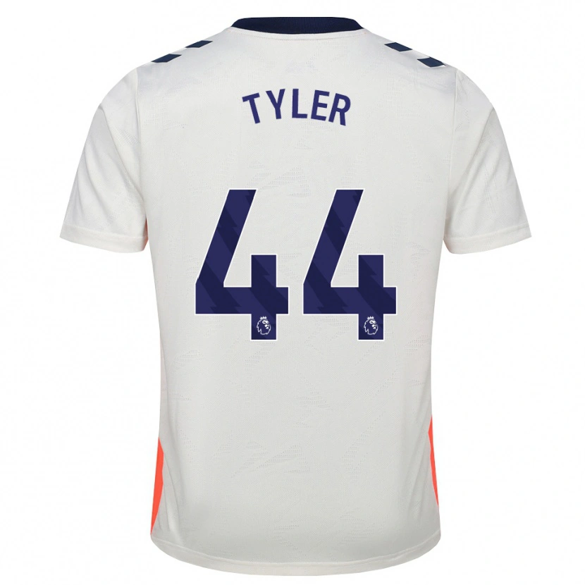 Danxen Mujer Camiseta Cian Tyler #44 Blanco Naranja Azul Real 2ª Equipación 2026/27 La Camisa México