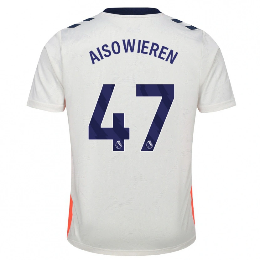 Danxen Mujer Camiseta Evan Eghosa Aisowieren #47 Blanco Naranja Azul Real 2ª Equipación 2026/27 La Camisa México