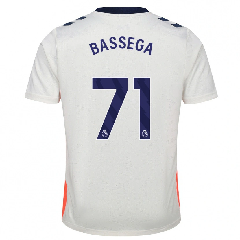 Danxen Mujer Camiseta Nsemi Bassega #71 Blanco Naranja Azul Real 2ª Equipación 2026/27 La Camisa México