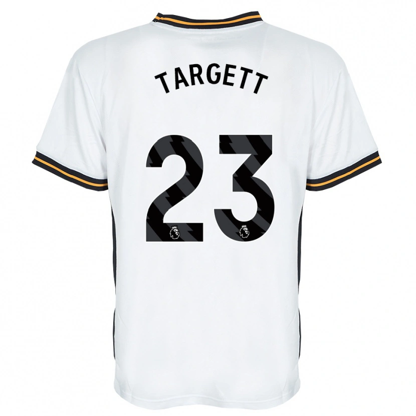 Danxen Mujer Camiseta Matt Targett #23 Blanco Naranja Negro 2ª Equipación 2026/27 La Camisa México