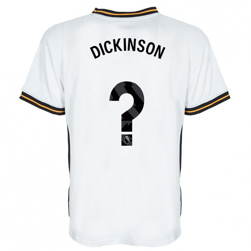 Danxen Mujer Camiseta George Dickinson #0 Blanco Naranja Negro 2ª Equipación 2026/27 La Camisa México