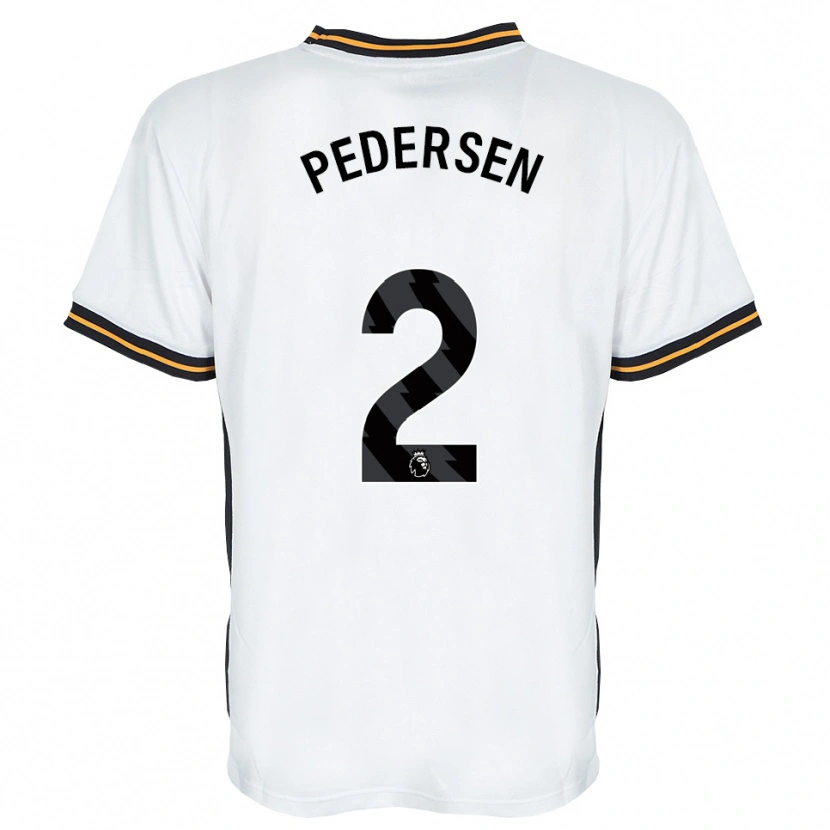 Danxen Mujer Camiseta Eden Pedersen #2 Blanco Naranja Negro 2ª Equipación 2026/27 La Camisa México