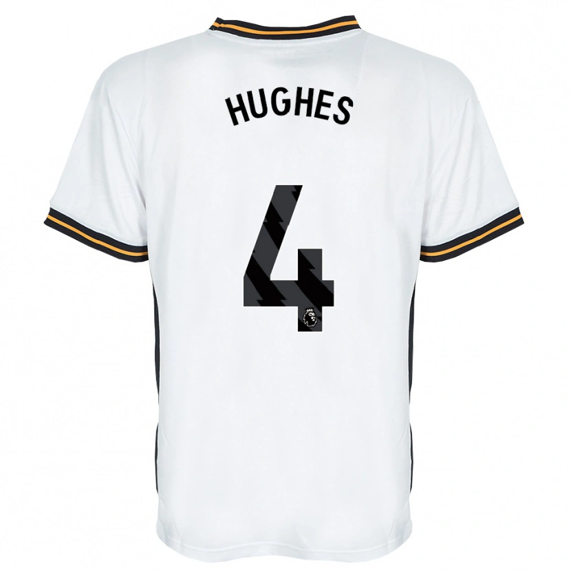 Danxen Mujer Camiseta Charlie Hughes #4 Blanco Naranja Negro 2ª Equipación 2026/27 La Camisa México