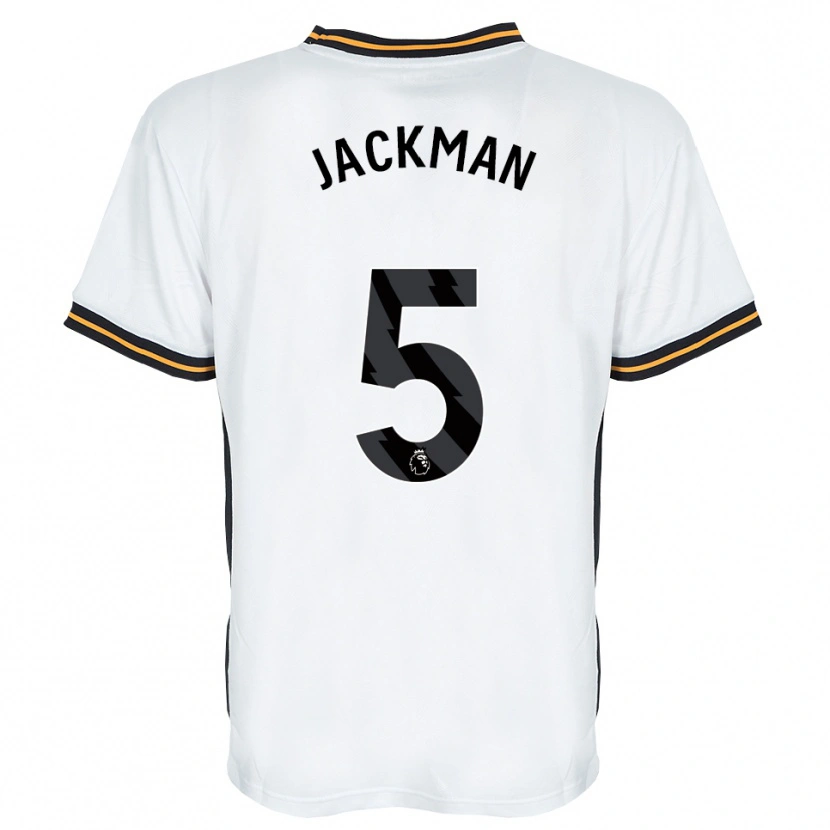 Danxen Mujer Camiseta Ellice Jackman #5 Blanco Naranja Negro 2ª Equipación 2026/27 La Camisa México