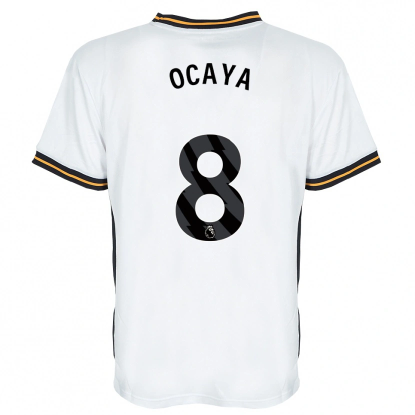 Danxen Mujer Camiseta Josh Ocaya #8 Blanco Naranja Negro 2ª Equipación 2026/27 La Camisa México