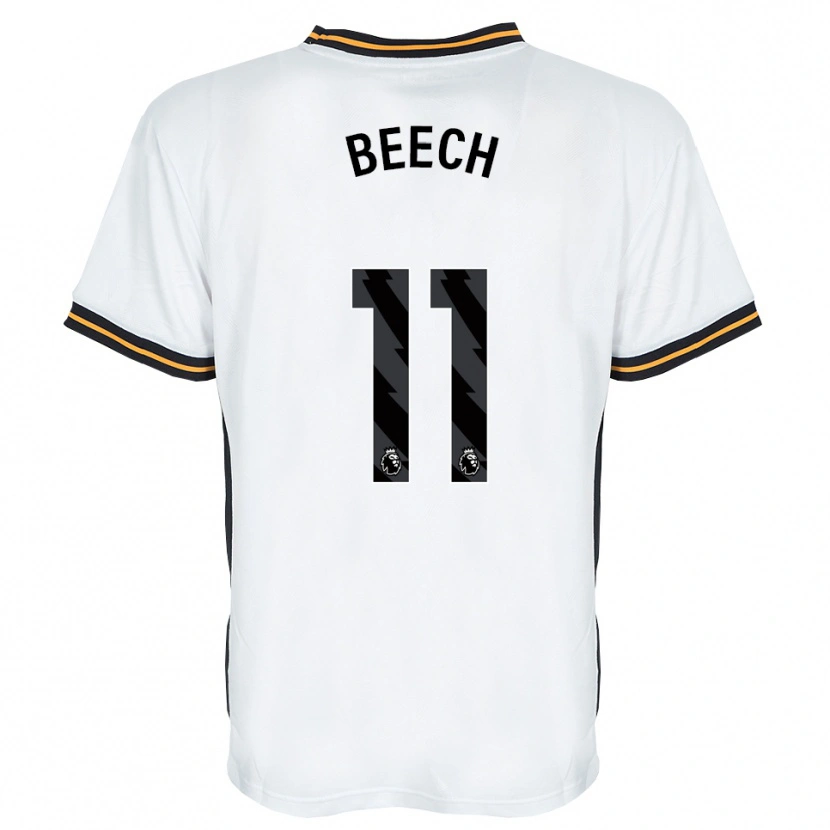 Danxen Mujer Camiseta Rebecca Beech #11 Blanco Naranja Negro 2ª Equipación 2026/27 La Camisa México