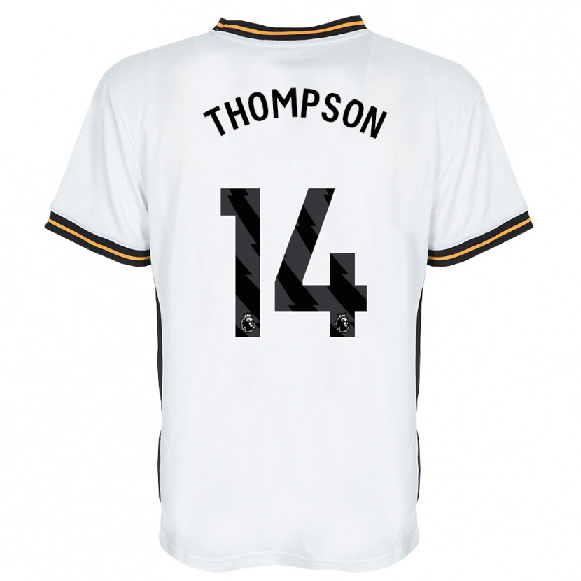 Danxen Mujer Camiseta Katie Thompson #14 Blanco Naranja Negro 2ª Equipación 2026/27 La Camisa México