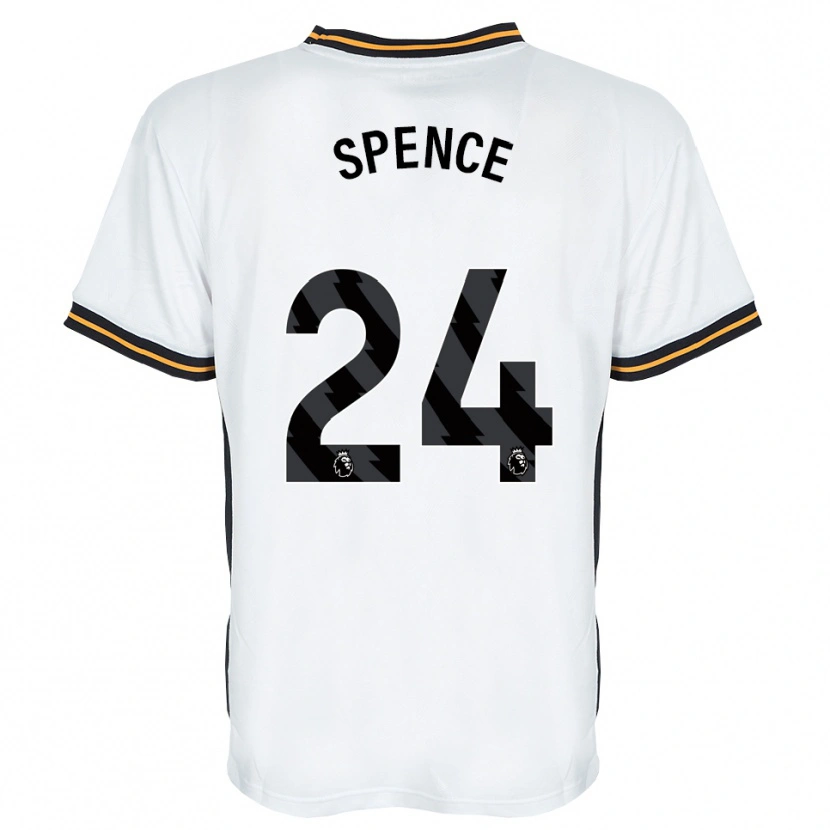 Danxen Mujer Camiseta Emily Spence #24 Blanco Naranja Negro 2ª Equipación 2026/27 La Camisa México