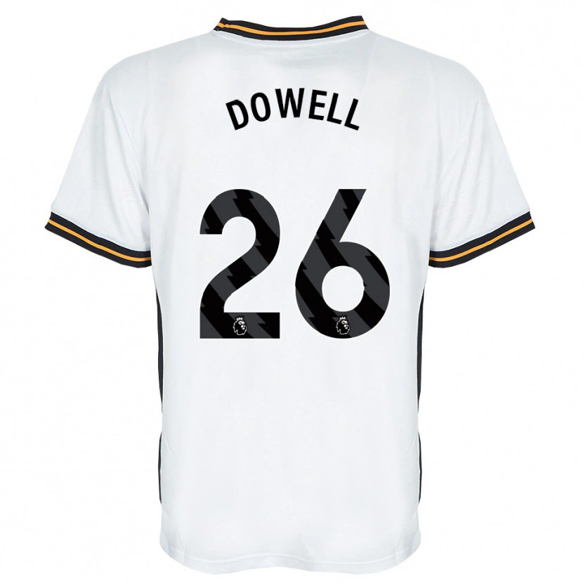 Danxen Mujer Camiseta Kieran Dowell #26 Blanco Naranja Negro 2ª Equipación 2026/27 La Camisa México