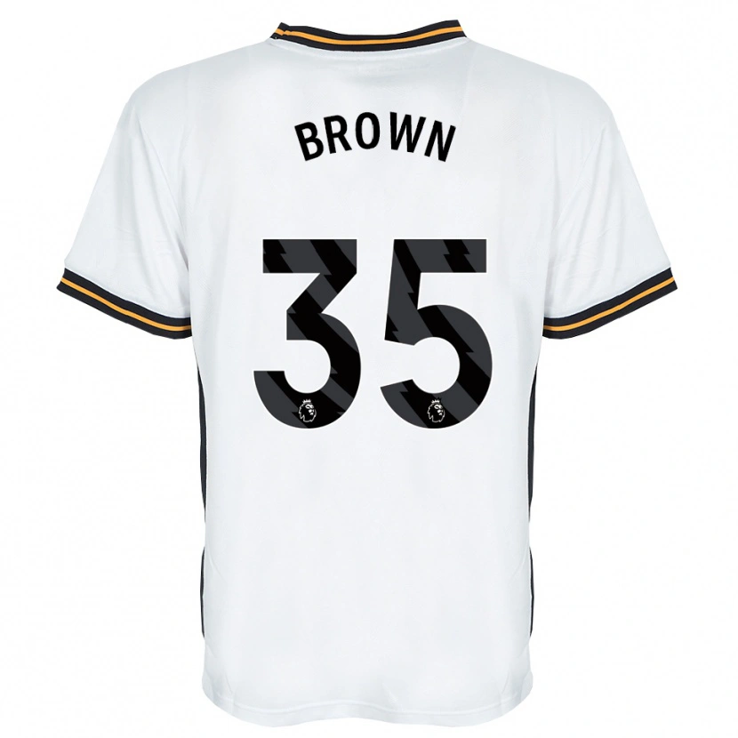 Danxen Mujer Camiseta Pharrell Brown #35 Blanco Naranja Negro 2ª Equipación 2026/27 La Camisa México