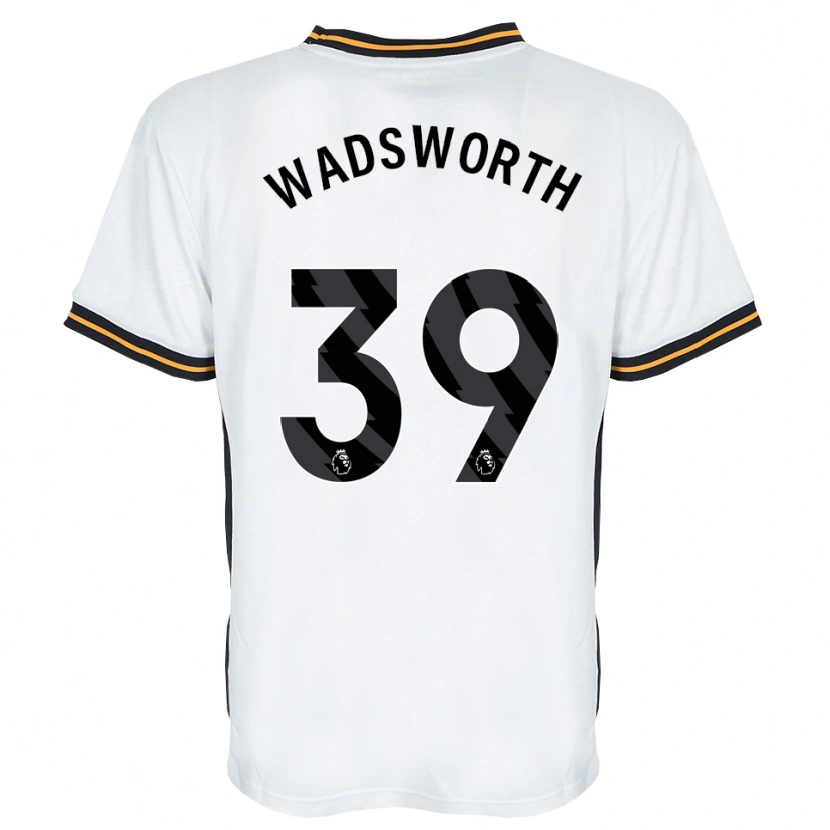 Danxen Mujer Camiseta Noah Wadsworth #39 Blanco Naranja Negro 2ª Equipación 2026/27 La Camisa México