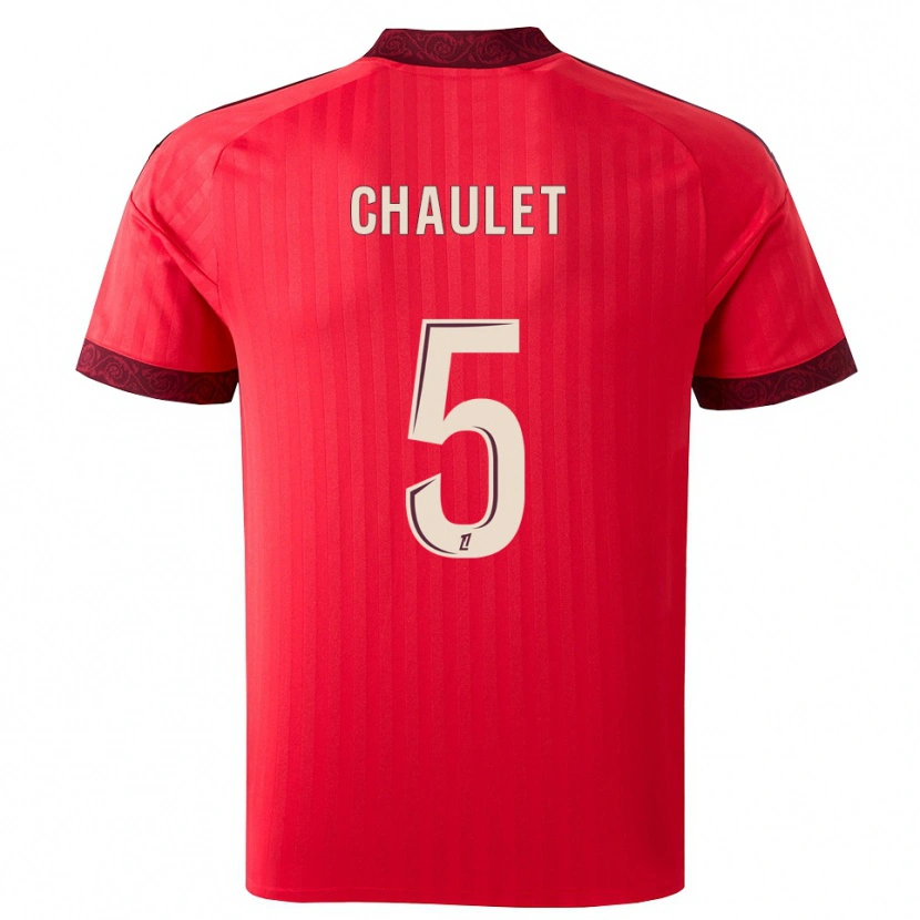 Danxen Mujer Camiseta Sawann Chaulet #5 Borgoña Rojo Blanco 2ª Equipación 2026/27 La Camisa México
