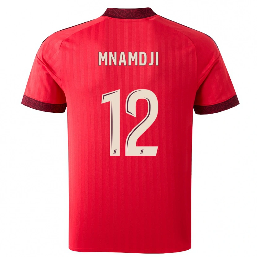 Danxen Mujer Camiseta Kassim Mnamdji #12 Borgoña Rojo Blanco 2ª Equipación 2026/27 La Camisa México