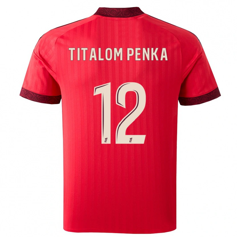 Danxen Mujer Camiseta Edwin Titalom Penka #12 Borgoña Rojo Blanco 2ª Equipación 2026/27 La Camisa México