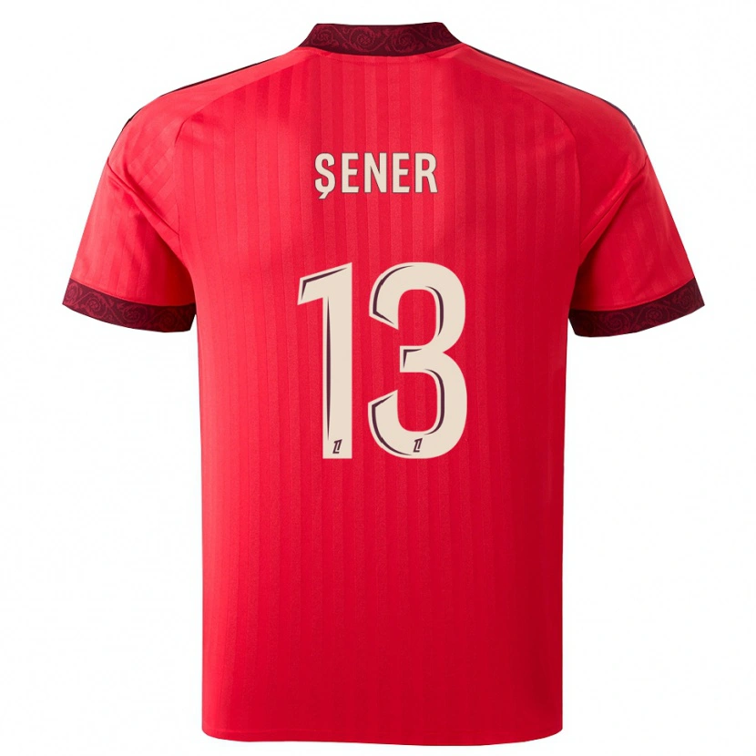 Danxen Mujer Camiseta Haktan Şener #13 Borgoña Rojo Blanco 2ª Equipación 2026/27 La Camisa México