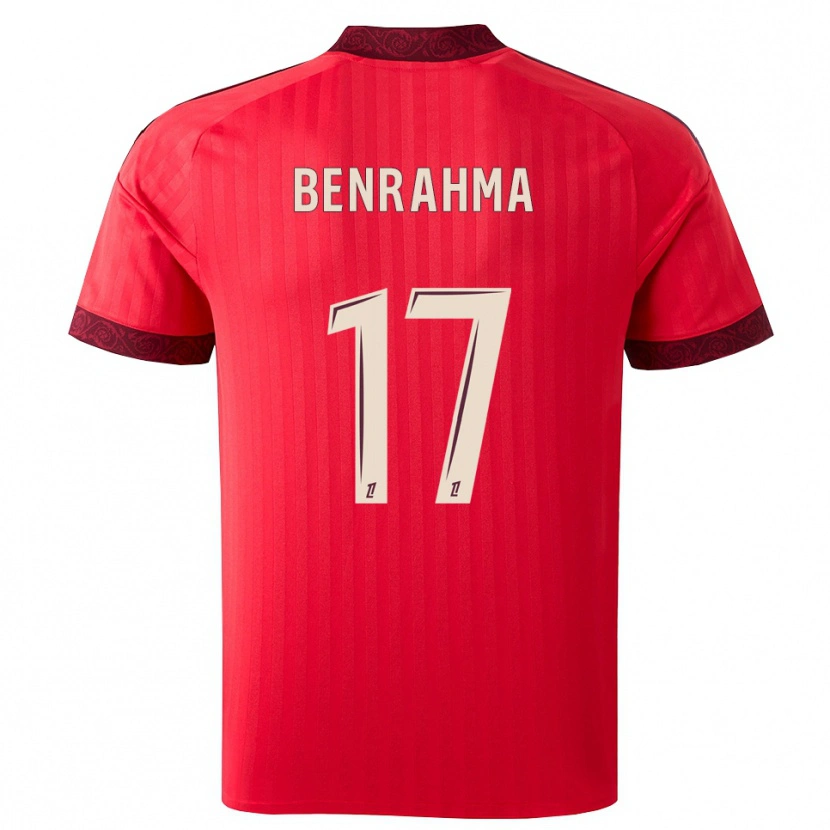Danxen Mujer Camiseta Said Benrahma #17 Borgoña Rojo Blanco 2ª Equipación 2026/27 La Camisa México