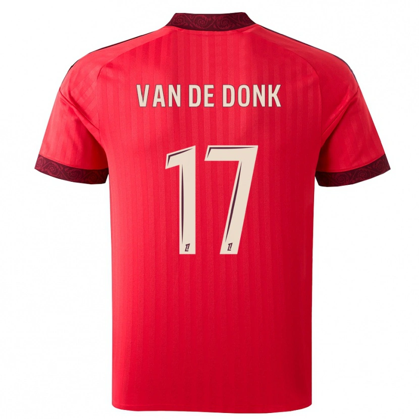 Danxen Mujer Camiseta Danielle Van De Donk #17 Borgoña Rojo Blanco 2ª Equipación 2026/27 La Camisa México