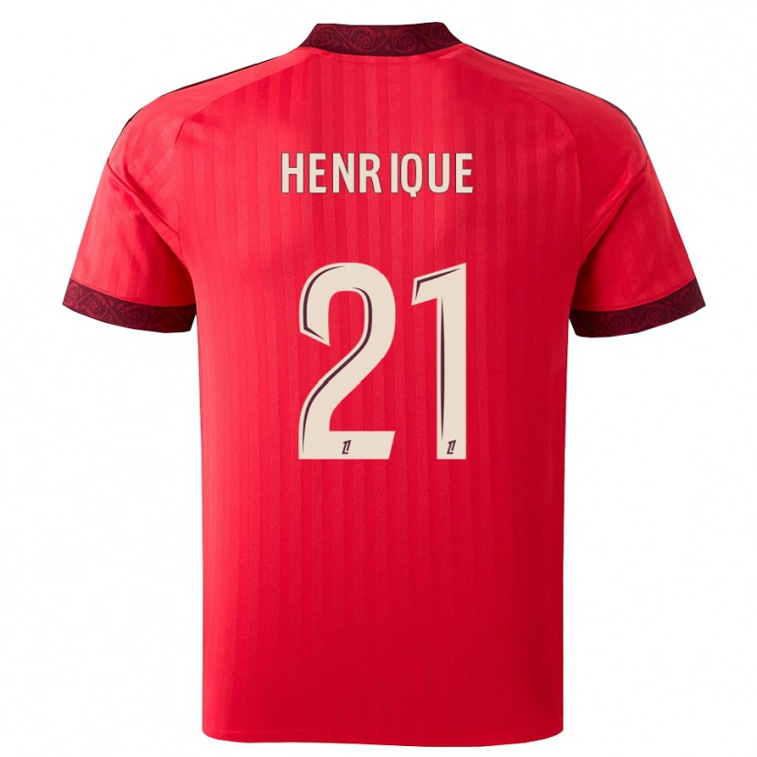 Danxen Mujer Camiseta Henrique #21 Borgoña Rojo Blanco 2ª Equipación 2026/27 La Camisa México