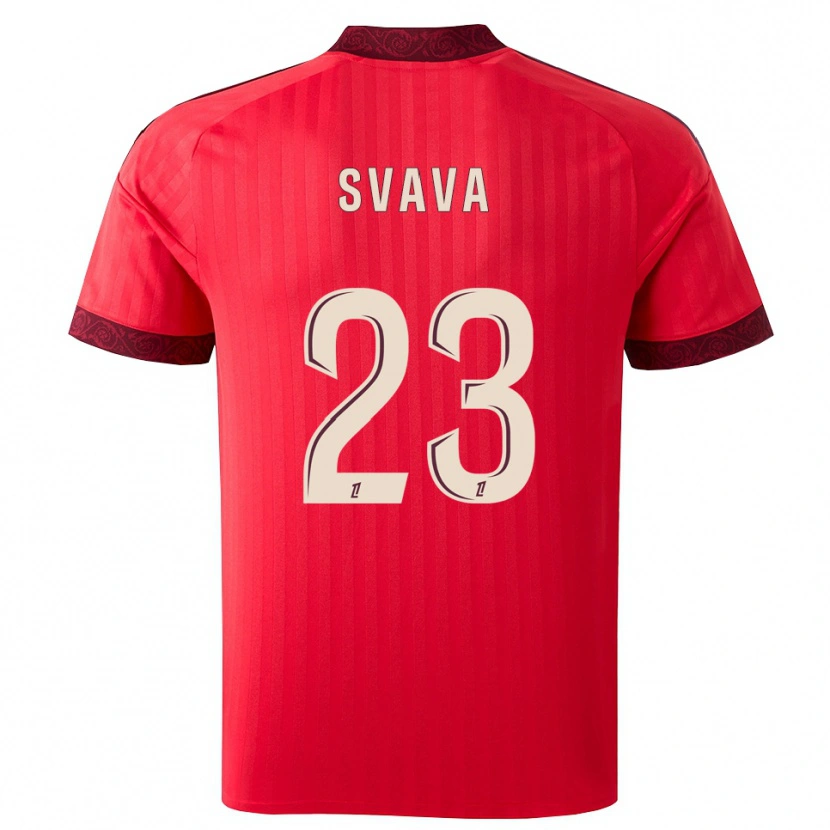Danxen Mujer Camiseta Sofie Svava #23 Borgoña Rojo Blanco 2ª Equipación 2026/27 La Camisa México