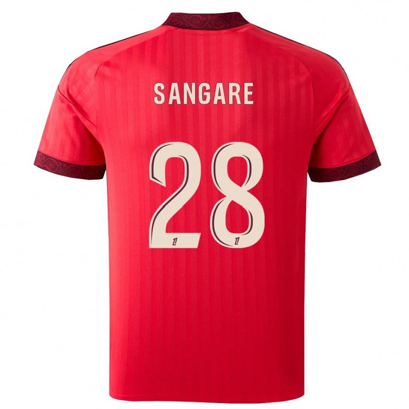 Danxen Mujer Camiseta Wassa Sangaré #28 Borgoña Rojo Blanco 2ª Equipación 2026/27 La Camisa México