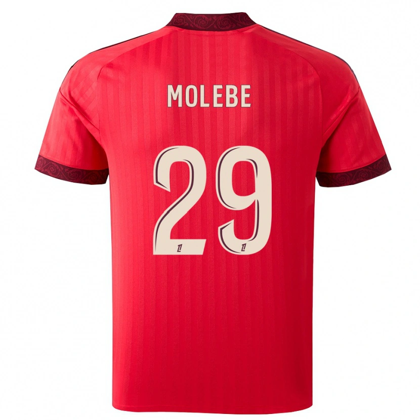 Danxen Mujer Camiseta Enzo Molebe #29 Borgoña Rojo Blanco 2ª Equipación 2026/27 La Camisa México