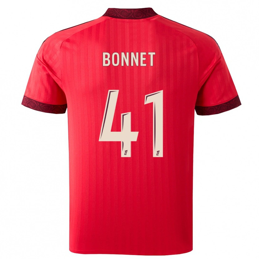 Danxen Mujer Camiseta Noam Bonnet #41 Borgoña Rojo Blanco 2ª Equipación 2026/27 La Camisa México