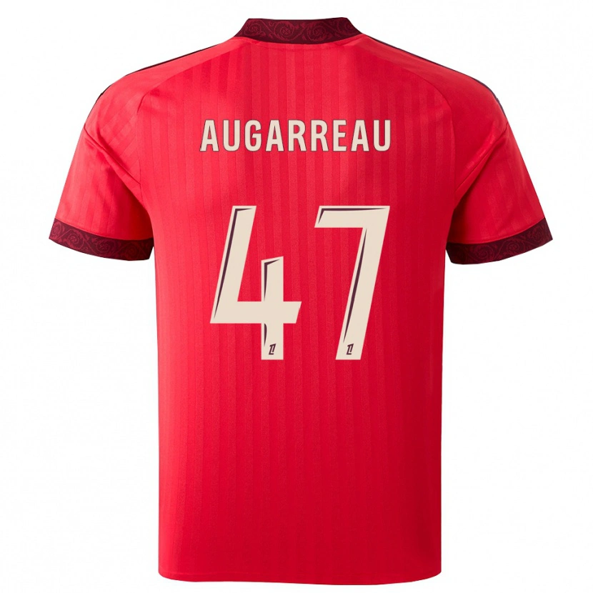 Danxen Mujer Camiseta Sofiane Augarreau #47 Borgoña Rojo Blanco 2ª Equipación 2026/27 La Camisa México