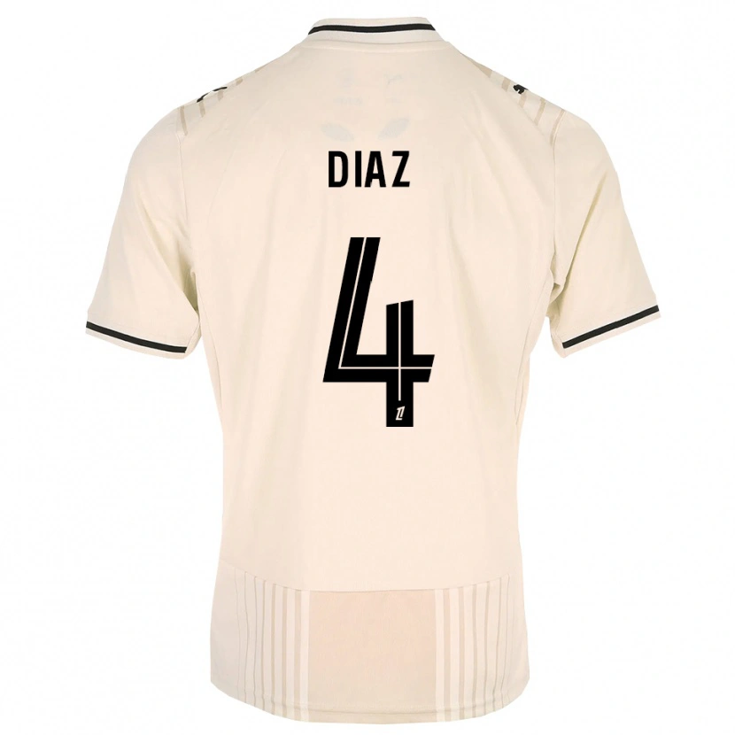 Danxen Mujer Camiseta Junior Diaz #4 Encaje Antiguo Negro Blanco Antique 2ª Equipación 2026/27 La Camisa México