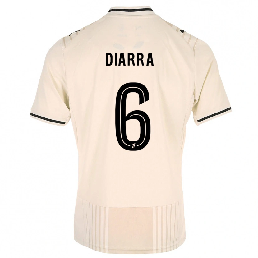 Danxen Mujer Camiseta Salimou Diarra #6 Encaje Antiguo Negro Blanco Antique 2ª Equipación 2026/27 La Camisa México