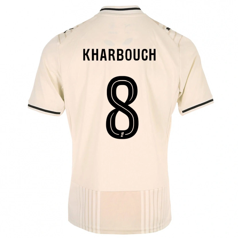 Danxen Mujer Camiseta Yanis Kharbouch #8 Encaje Antiguo Negro Blanco Antique 2ª Equipación 2026/27 La Camisa México