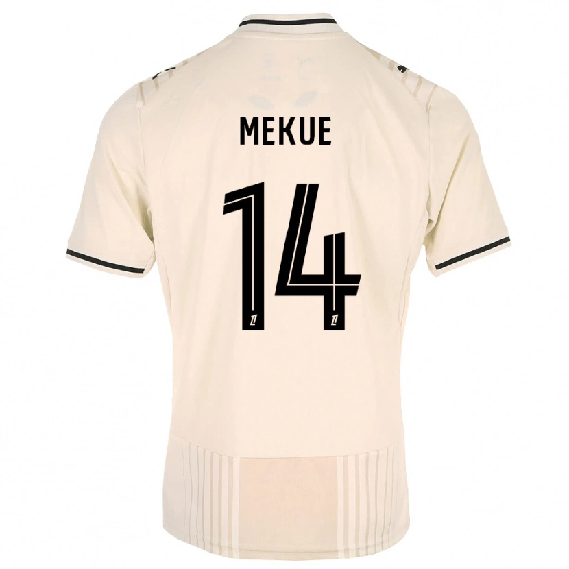 Danxen Mujer Camiseta Florian Mekue #14 Encaje Antiguo Negro Blanco Antique 2ª Equipación 2026/27 La Camisa México