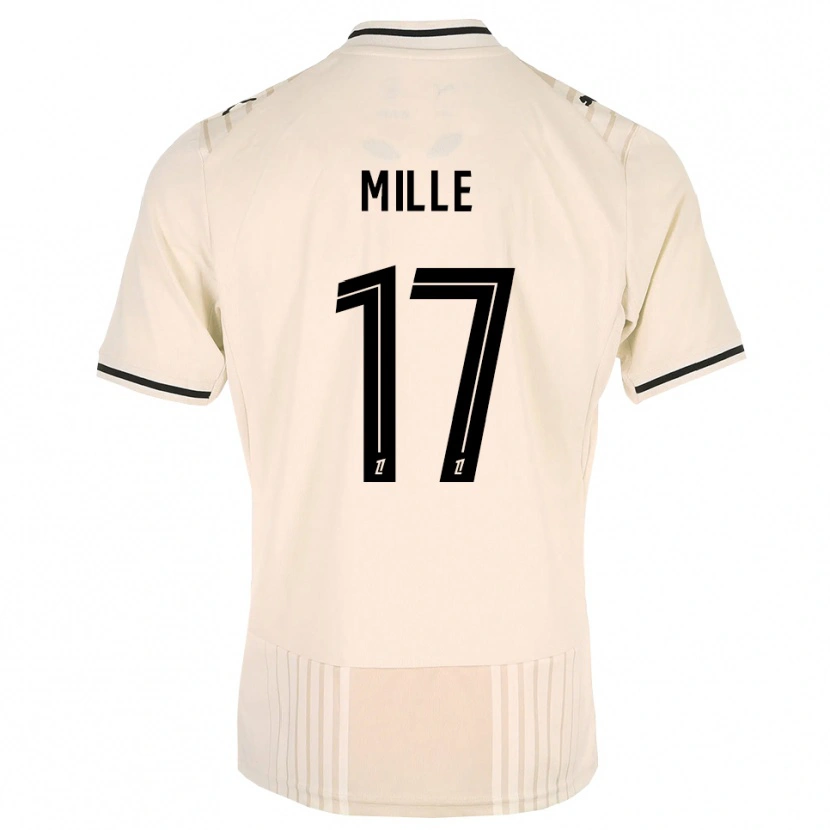 Danxen Mujer Camiseta Antoine Mille #17 Encaje Antiguo Negro Blanco Antique 2ª Equipación 2026/27 La Camisa México