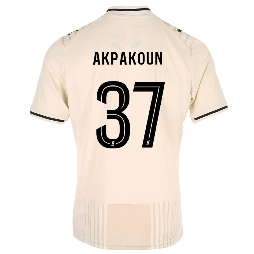 Danxen Mujer Camiseta Tom Akpakoun #37 Encaje Antiguo Negro Blanco Antique 2ª Equipación 2026/27 La Camisa México