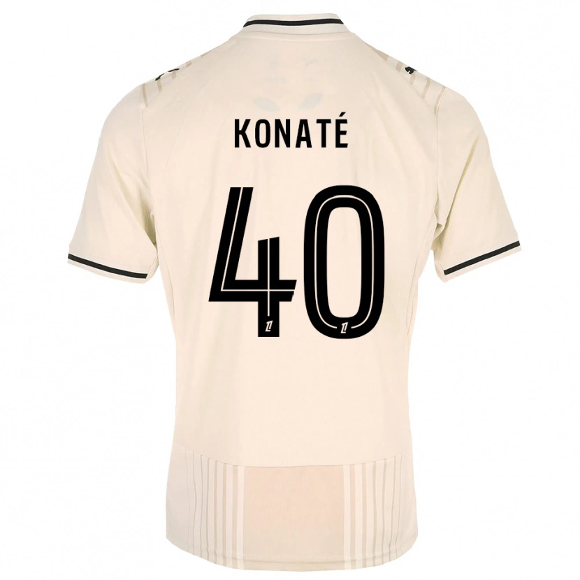 Danxen Mujer Camiseta Hillel Konaté #40 Encaje Antiguo Negro Blanco Antique 2ª Equipación 2026/27 La Camisa México