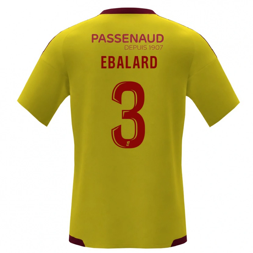 Danxen Mujer Camiseta Yannick Ebalard #3 Amarillo Rojo Verde 2ª Equipación 2026/27 La Camisa México