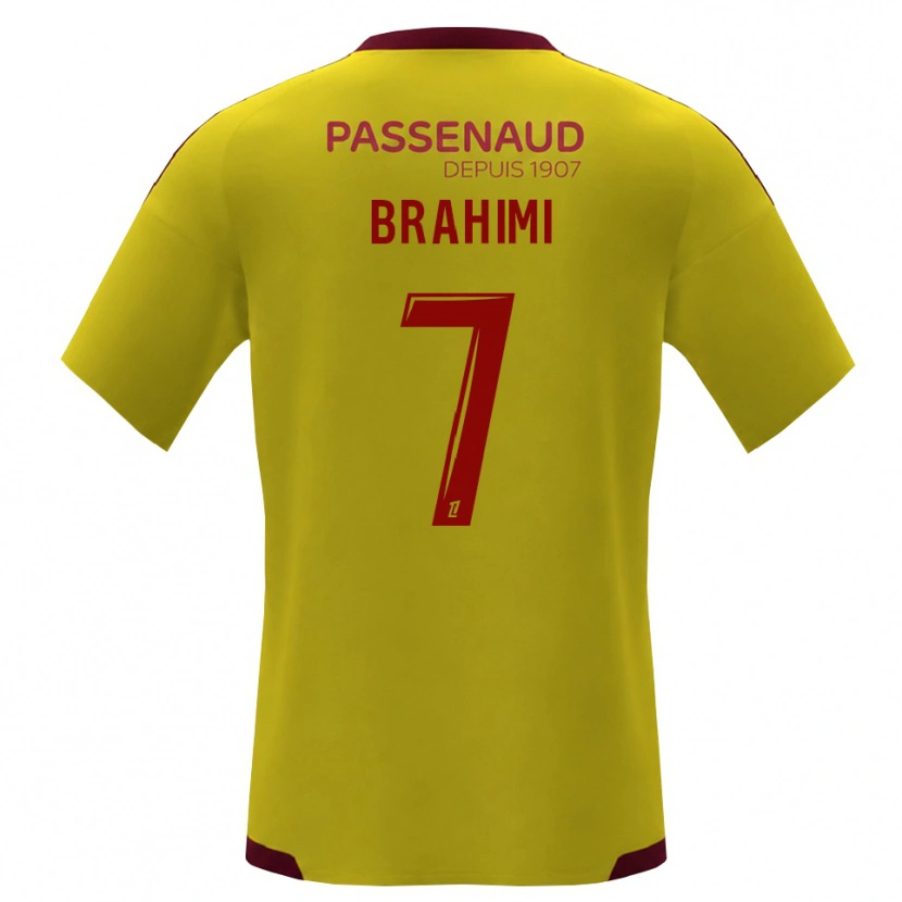 Danxen Mujer Camiseta Billal Brahimi #7 Amarillo Rojo Verde 2ª Equipación 2026/27 La Camisa México