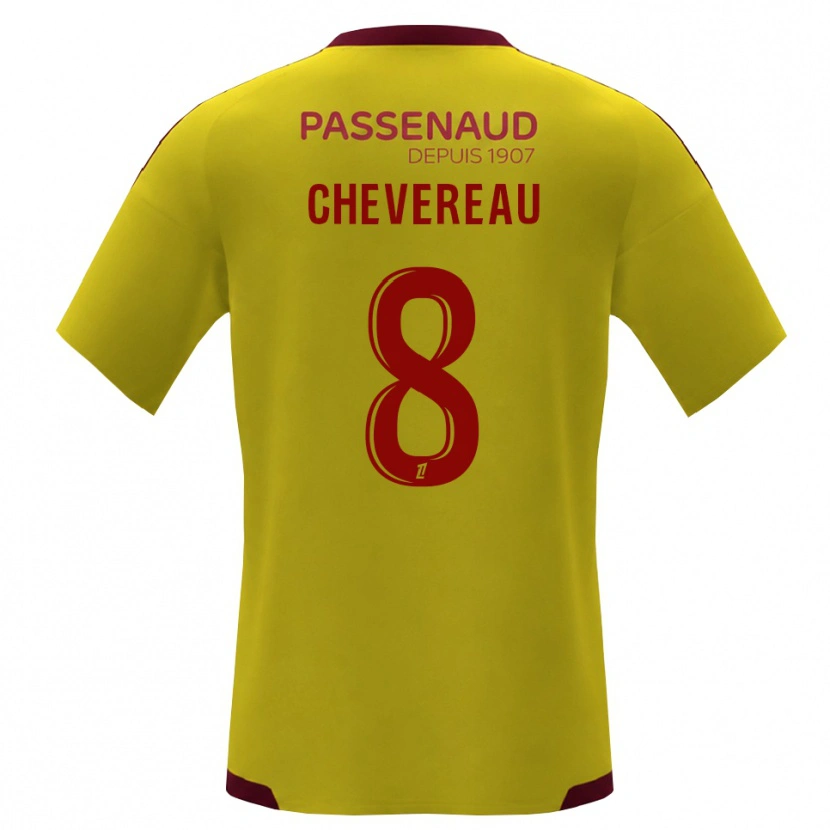 Danxen Mujer Camiseta Arthur Chevereau #8 Amarillo Rojo Verde 2ª Equipación 2026/27 La Camisa México