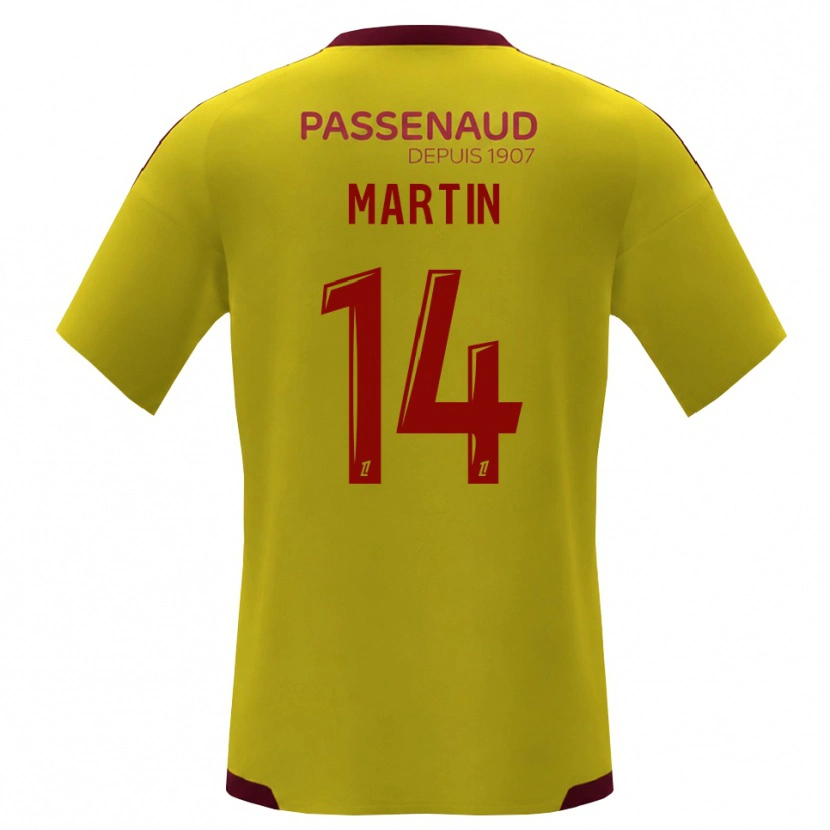 Danxen Mujer Camiseta Lucas Martin #14 Amarillo Rojo Verde 2ª Equipación 2026/27 La Camisa México
